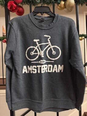 Amsterdam Graphic Crewneck Sweatshirt - Gray
